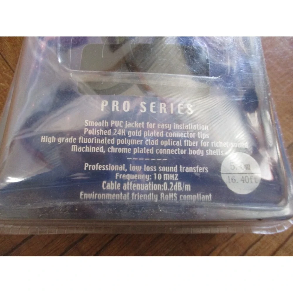 componexx pro series optical fiber cables gold tip 5 M NIP Toslink to Toslink